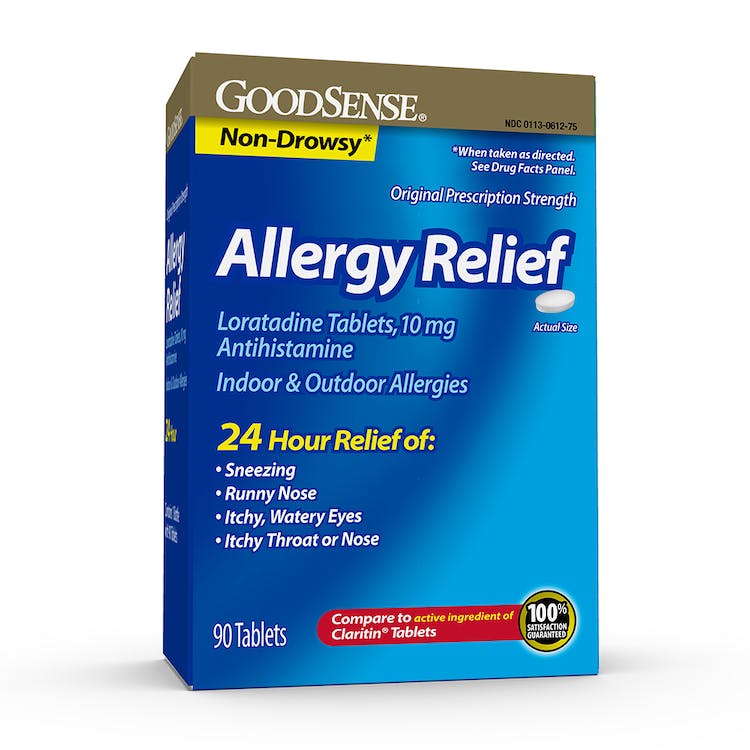 Non-Drowsy Allergy Relief Tablets - 24 Hours 90 Pack