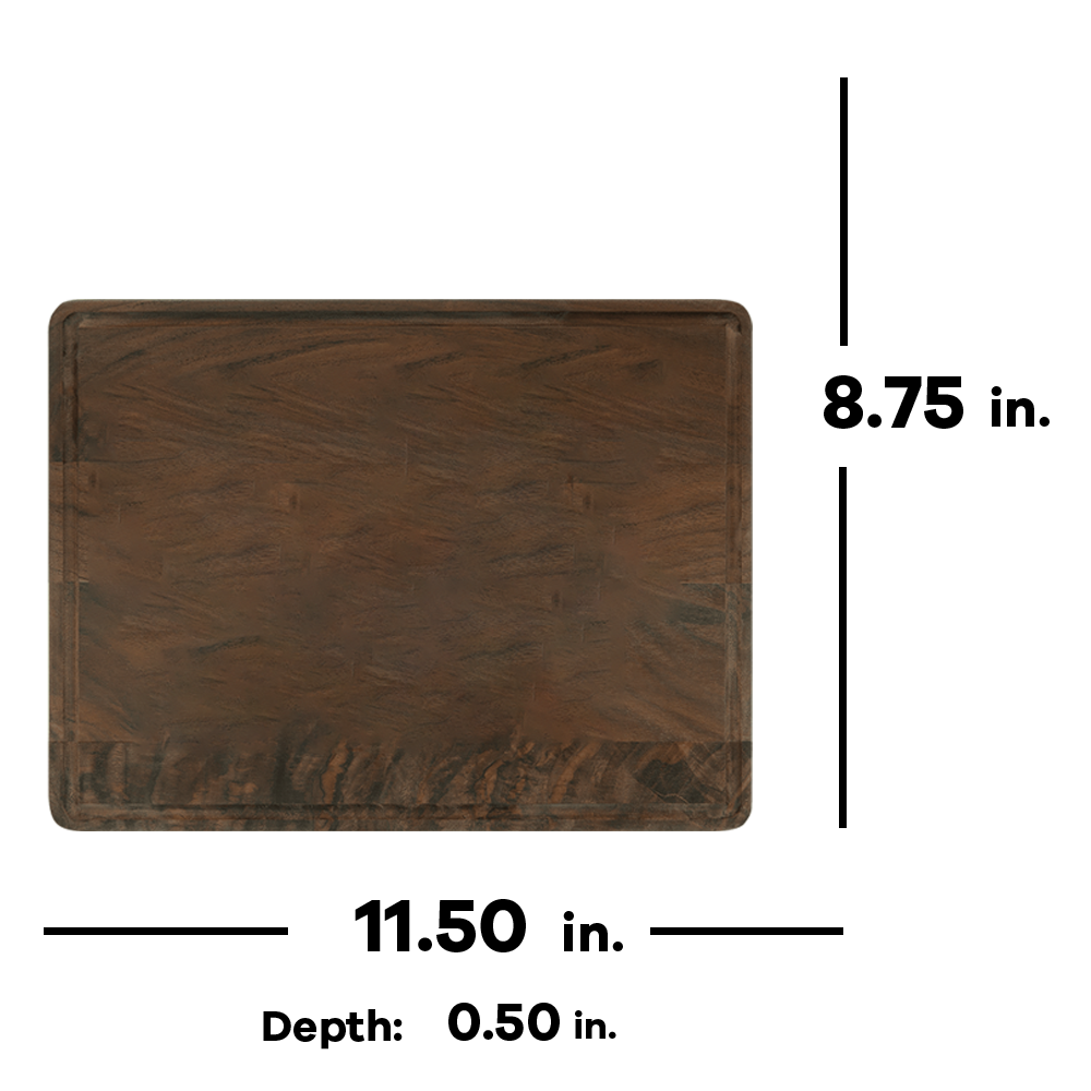 11 1/2" x 8 3/4" Cutting Board with Drip Ring