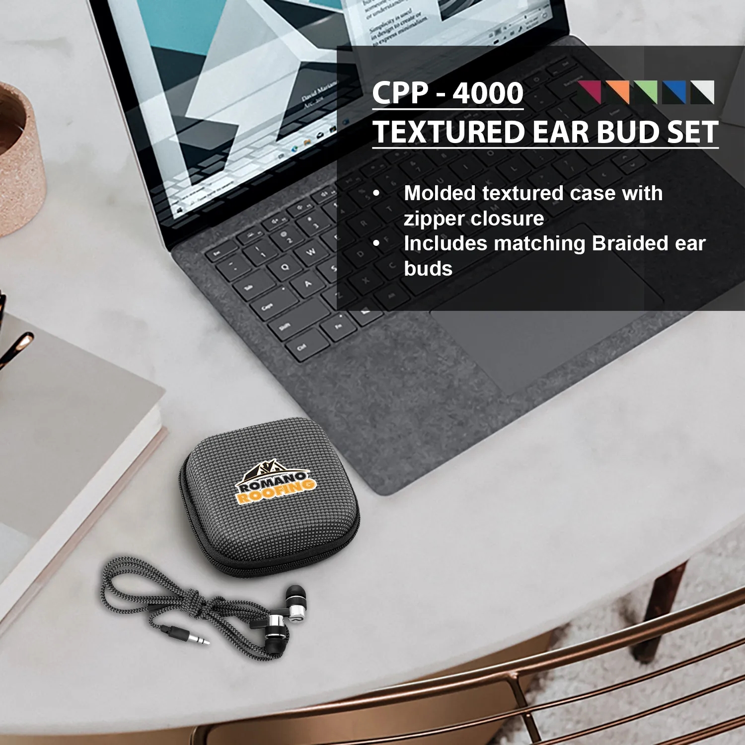 TEXTURED EAR BUD SET 19