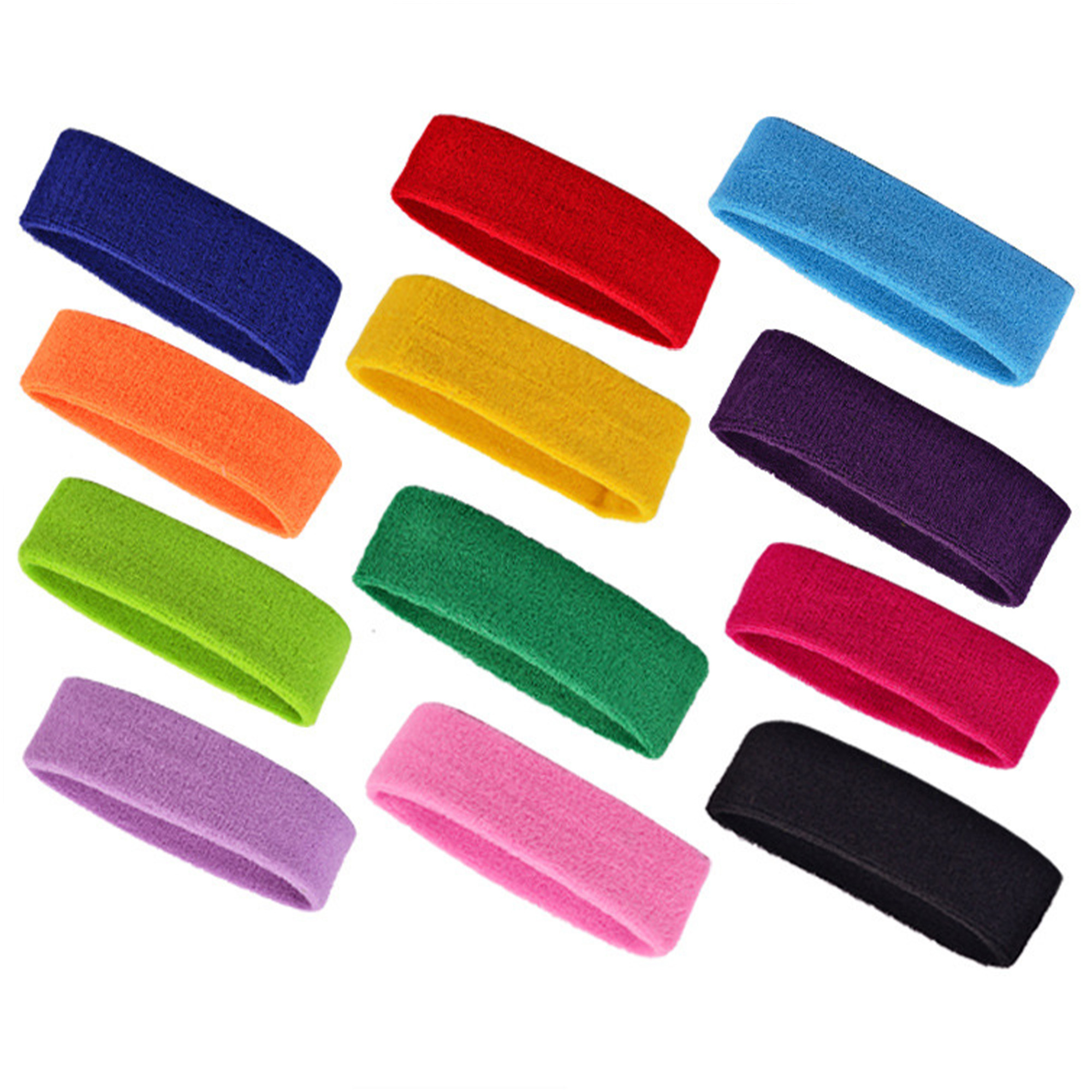 Comfortable Cotton Terry Sports Headband for Active Wear 2