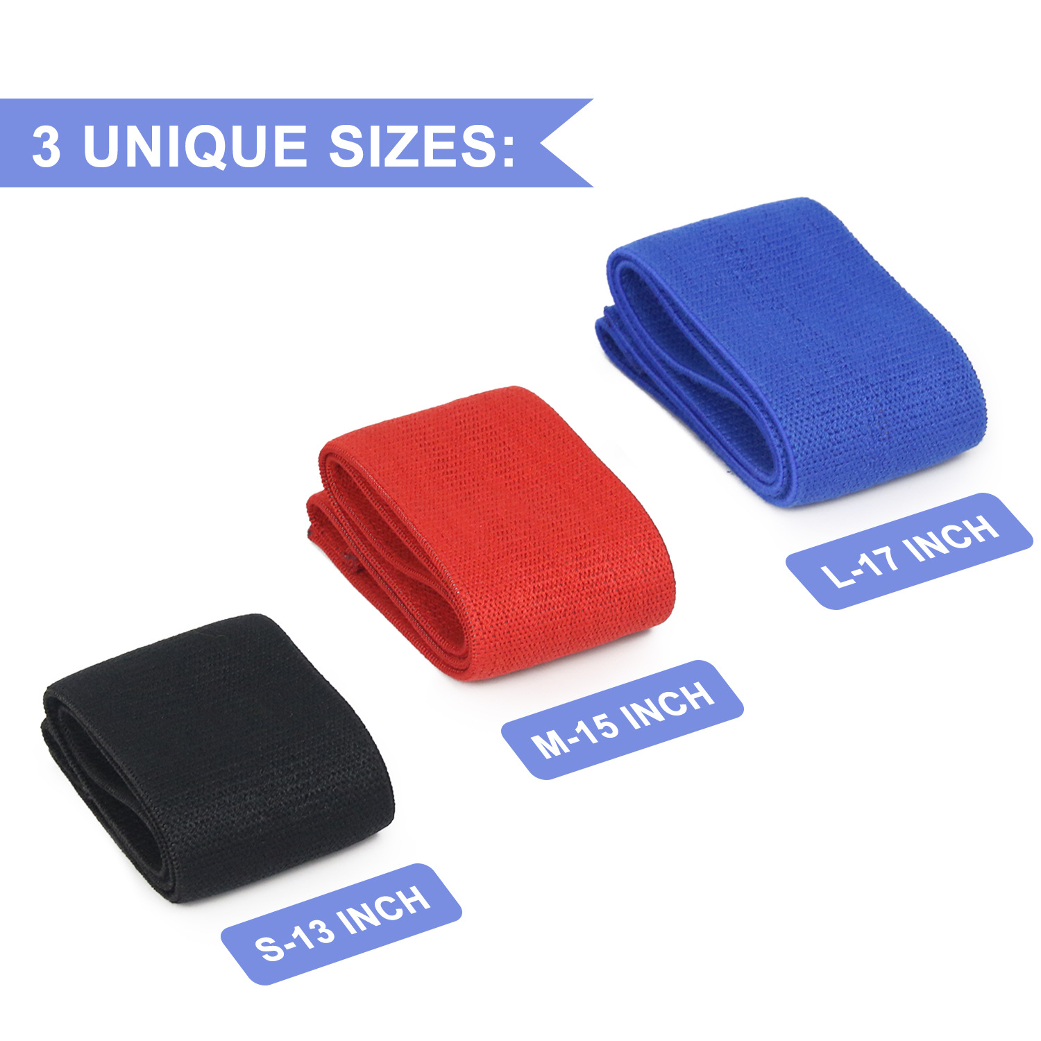 3pcs Set Yoga Hip Tension Resistance Exercise Bands 6