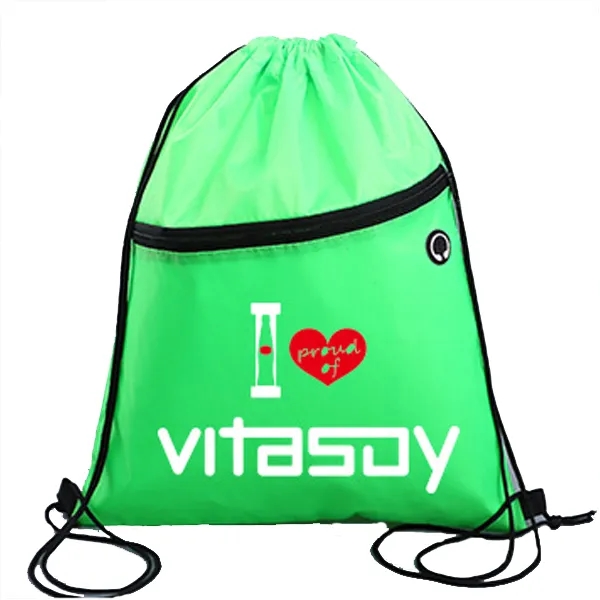 Headphone Slot Drawstring Bags 2