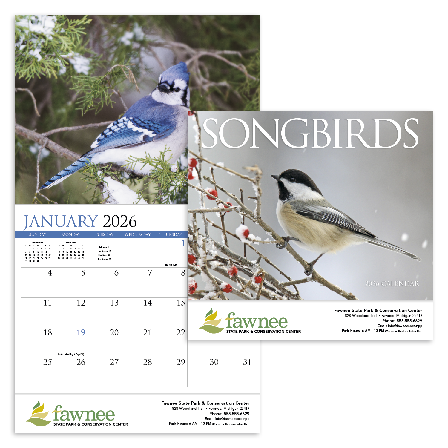 HotLine® Products Songbirds Appointment Calendar - Stapled 37