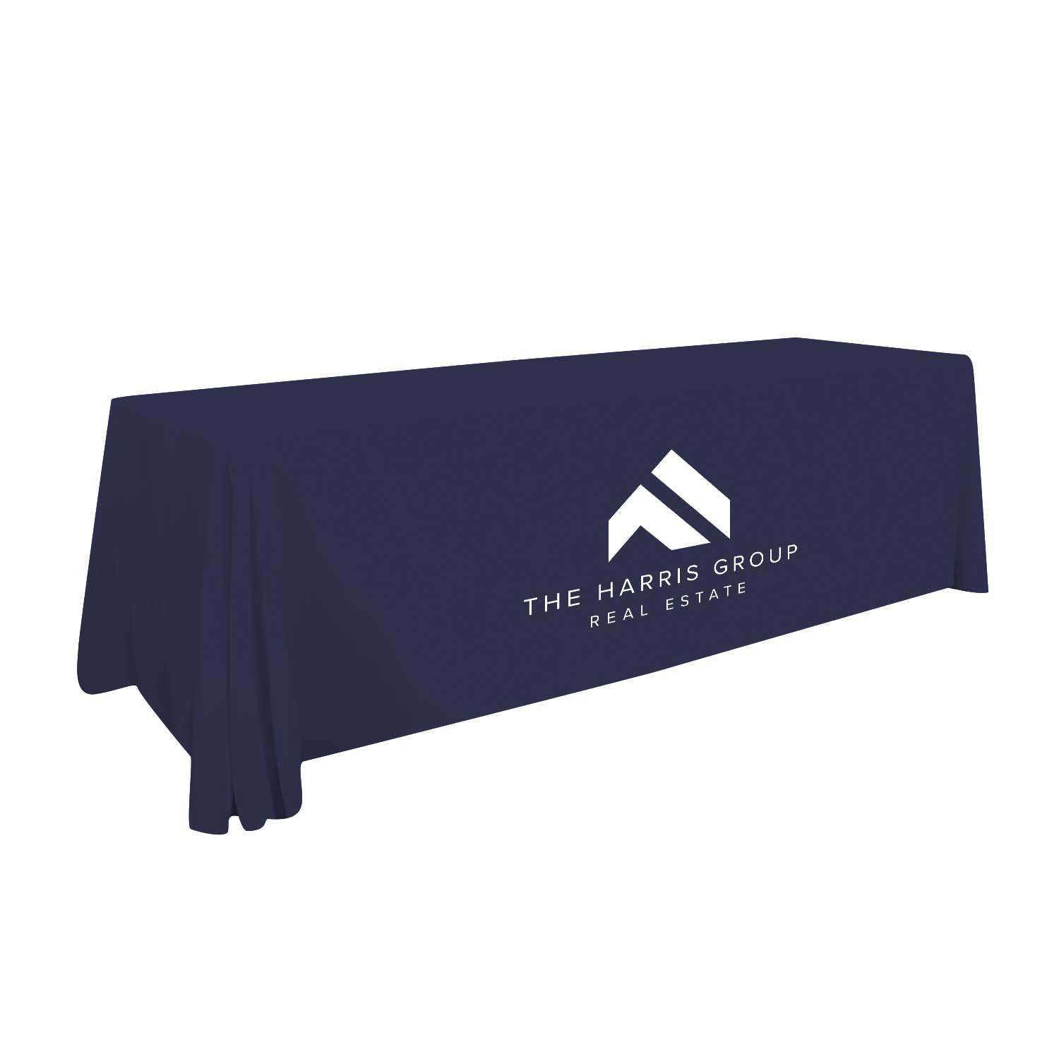 8' Value Lite Table Throw (White Imprint, One Location)
