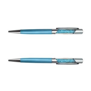 Plated Metal Color Pen With Crystal 34