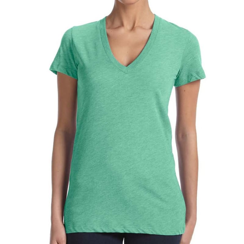 Bella Ladies Triblend Short-Sleeve Deep V-Neck T-Shirt 11