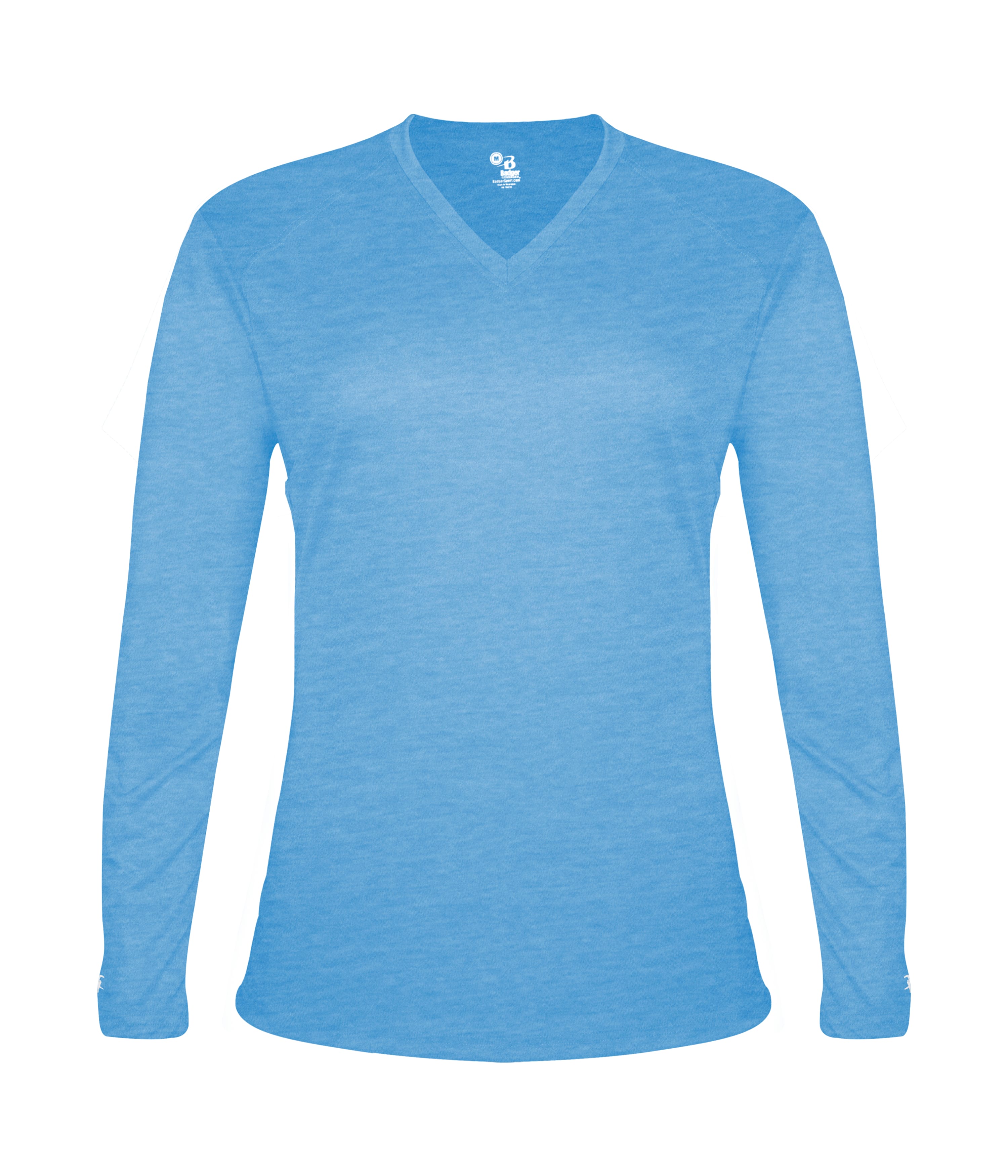 TRI-BLEND LADIES' V-NECK L/S T 7