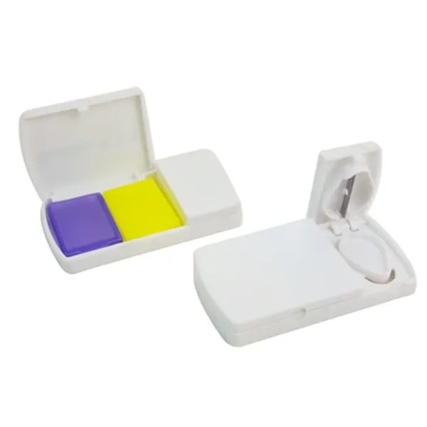 2 Compartment Pillbox with Pill Cutter 5