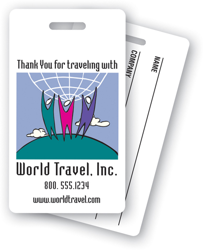 Screen Printed Poily Write-on Tag (2"x3.5") Rectangle