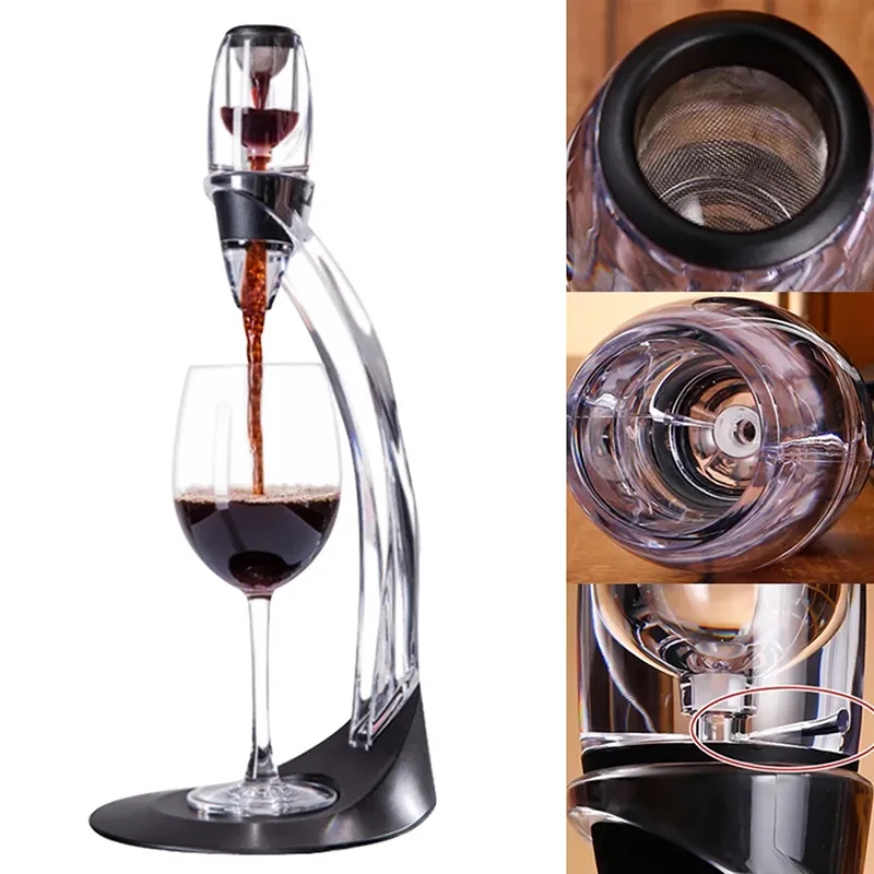 RED WINE DECANTER POURER WITH FILTER STAND 3