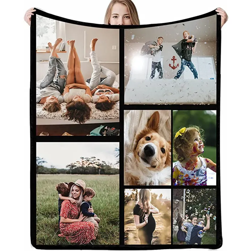 Custom Digital Printing Flannel Fleece Blanket 4