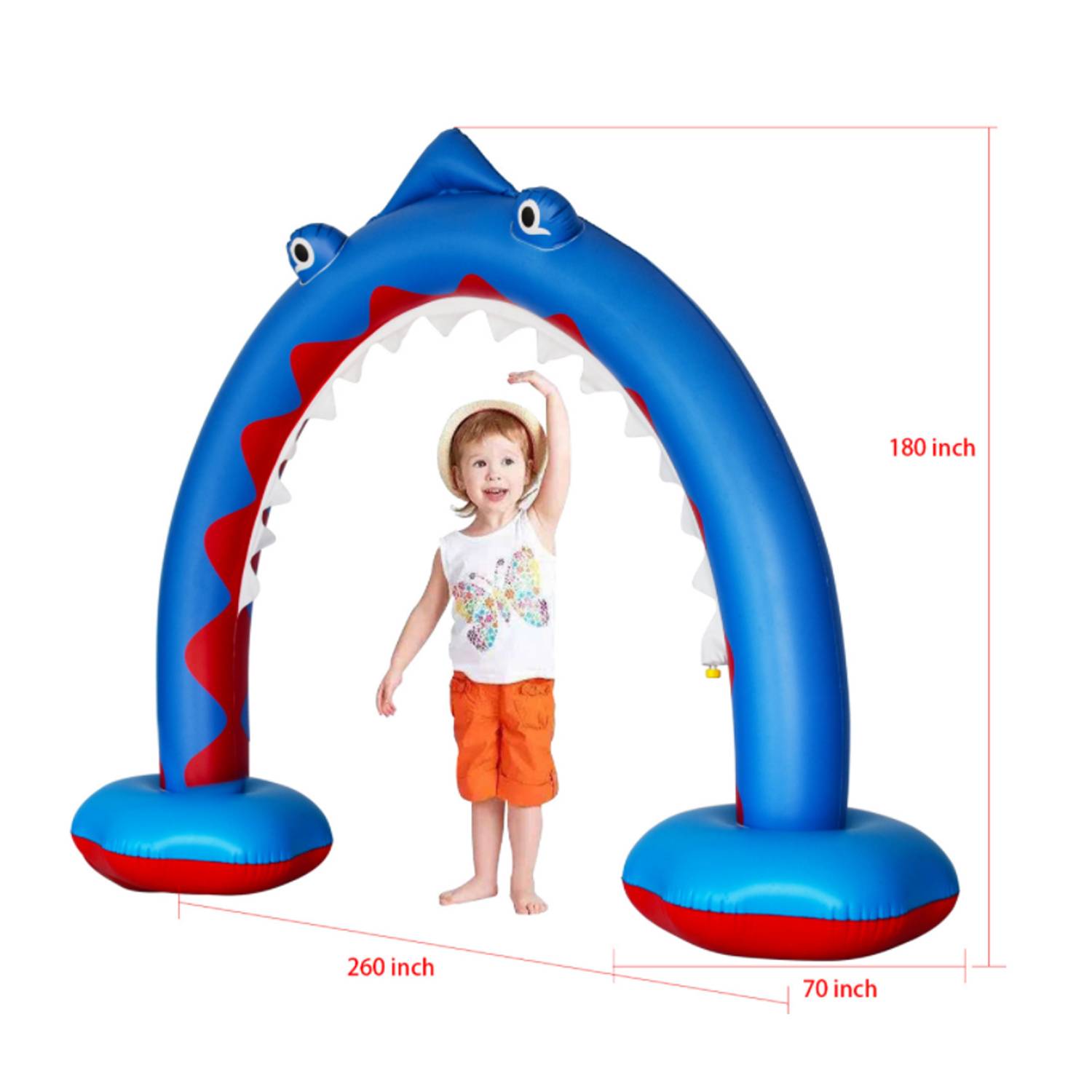 Inflatable shark spray arch 2