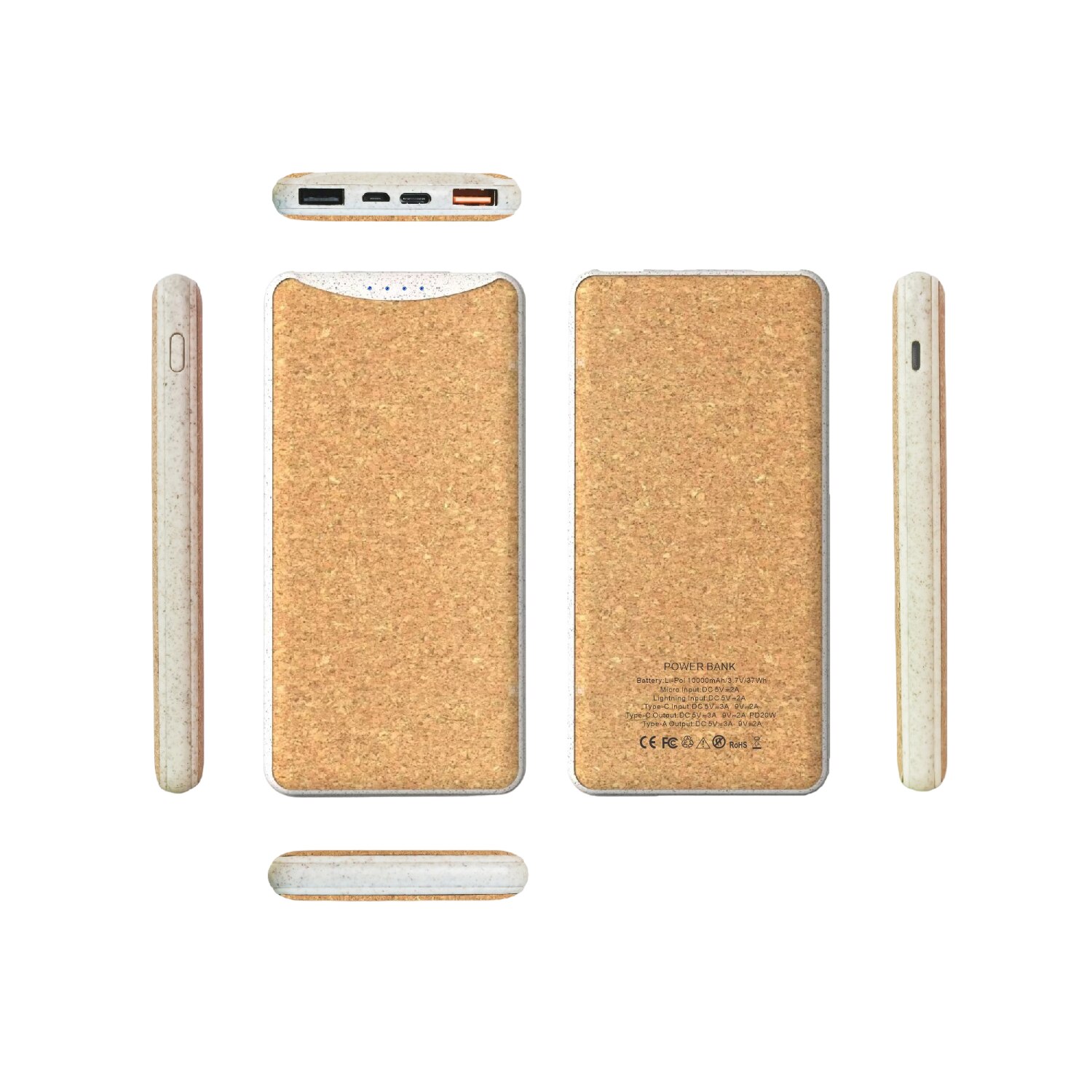 22.5W Recycled ABS Wireless Power Bank - 10000 mAh 8