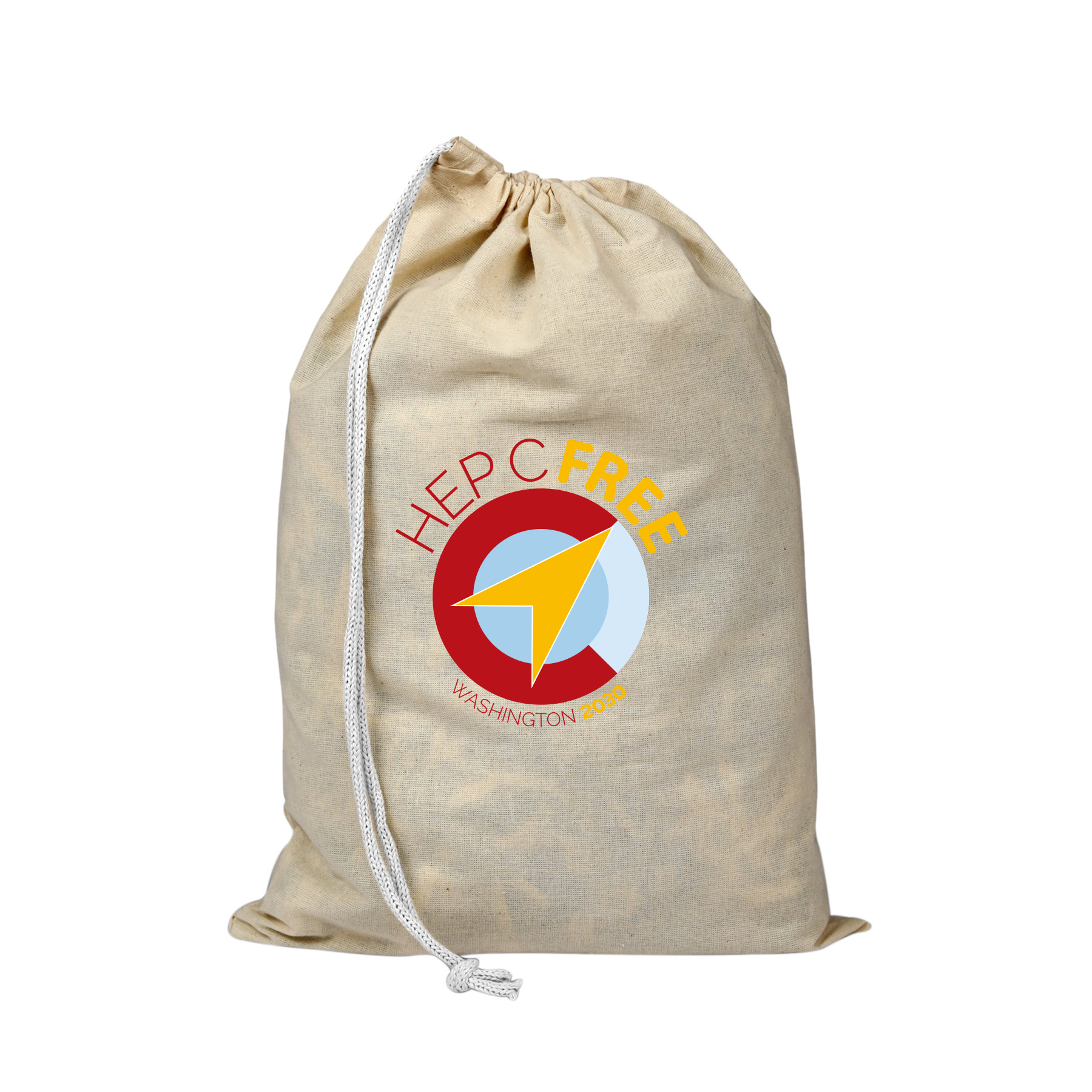 100% Natural Cotton Canvas File Drawstring Tote Bag_R120NBDB 2