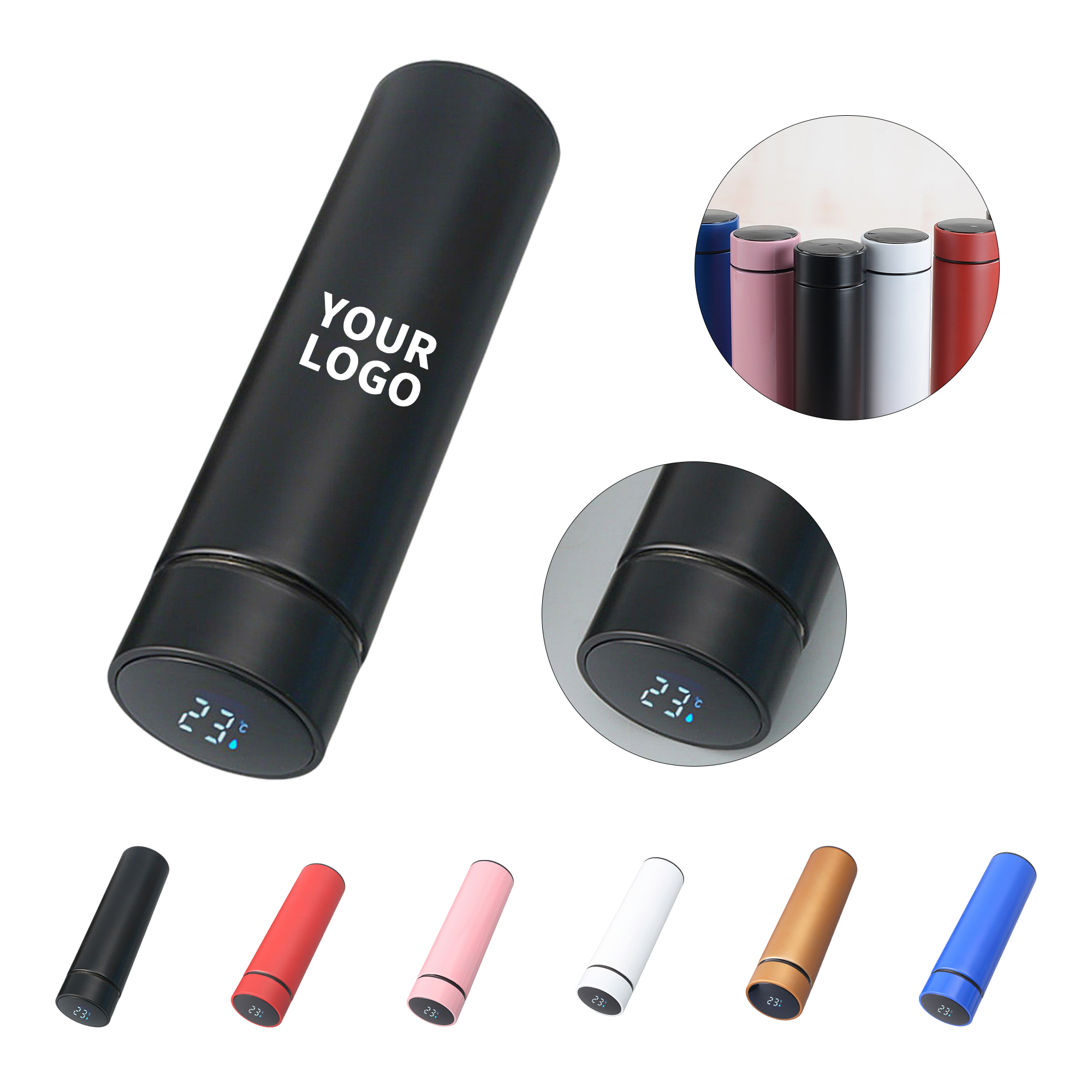 17oz Stainless Steel Vacuum Thermos With Temperature Display 5