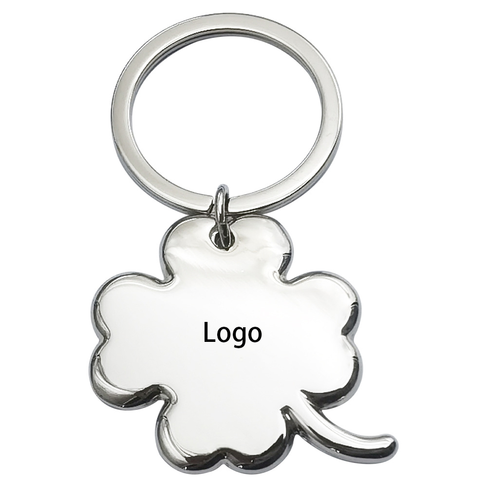 Creative Four-Leaf Clover Metal Key Ring 3