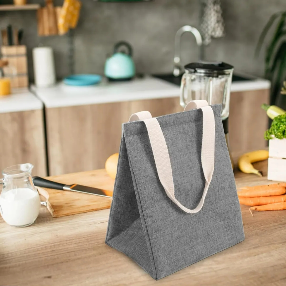 Insulated Reusable Lunch Tote Bag Portable Cooler 2
