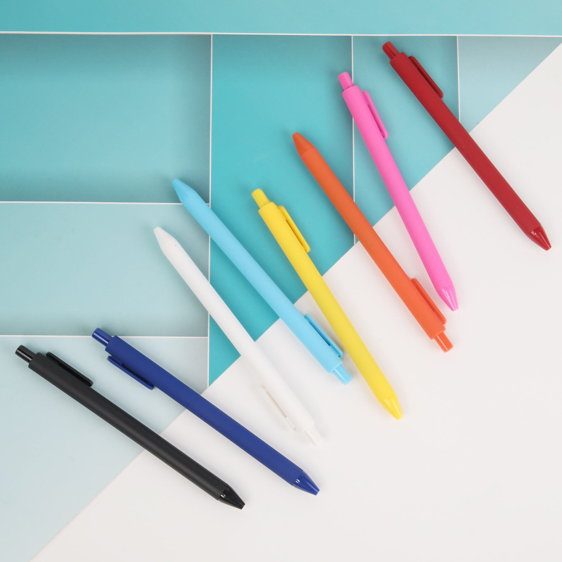 Soft Rubberized Touch Retractable Pen 12