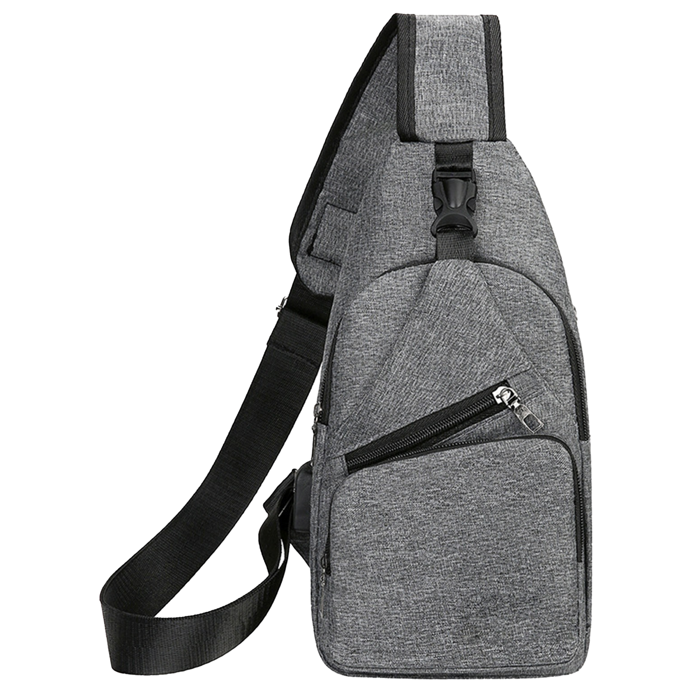 Canvas Portable And Minimalist Men'S Chest Bag 1