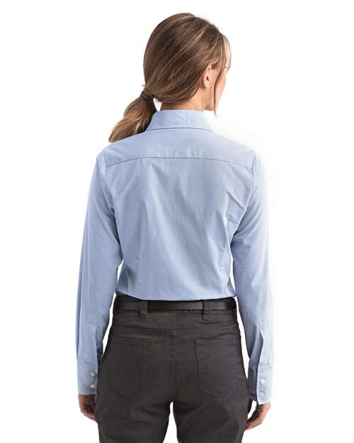 Women's Microcheck Gingham Cotton Shirt - RP320 12