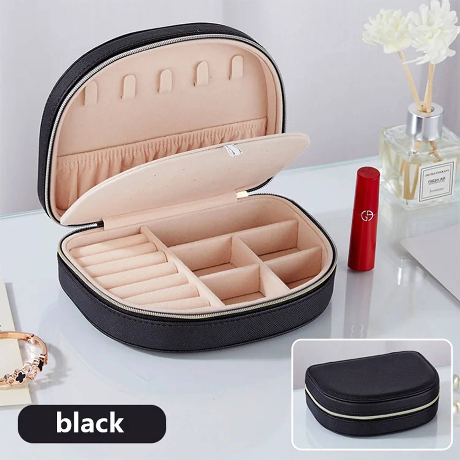 PU Leather Travel Jewellery Box for Women 5