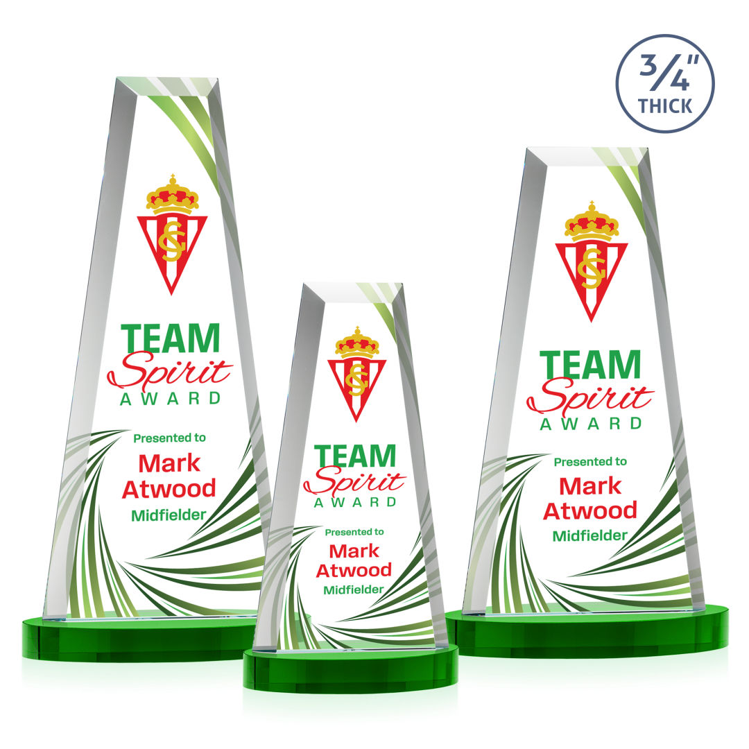 Imperial VividPrint™ Award on Alberton Base - Green 5