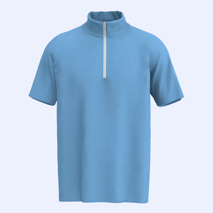 Short sleeve 1/4 Zip Cadet Collar Pullover, custom hoodie or sweatshirt with logo imprint 2