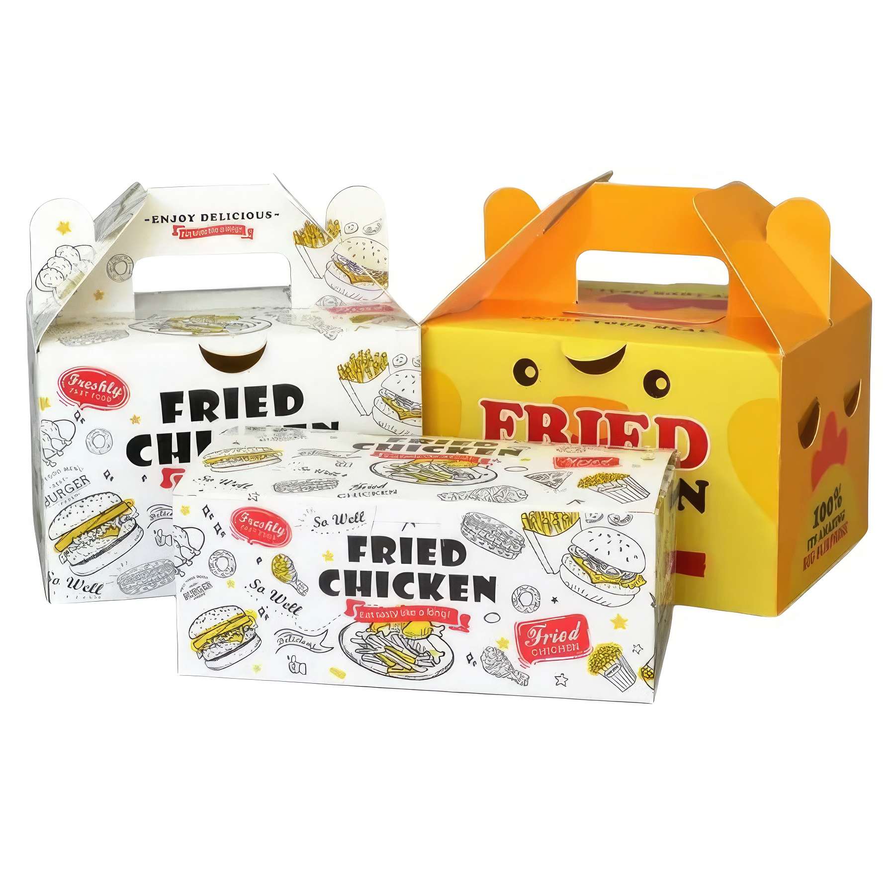 Custom Printed Takeout Food Burger Packaging Boxes 3