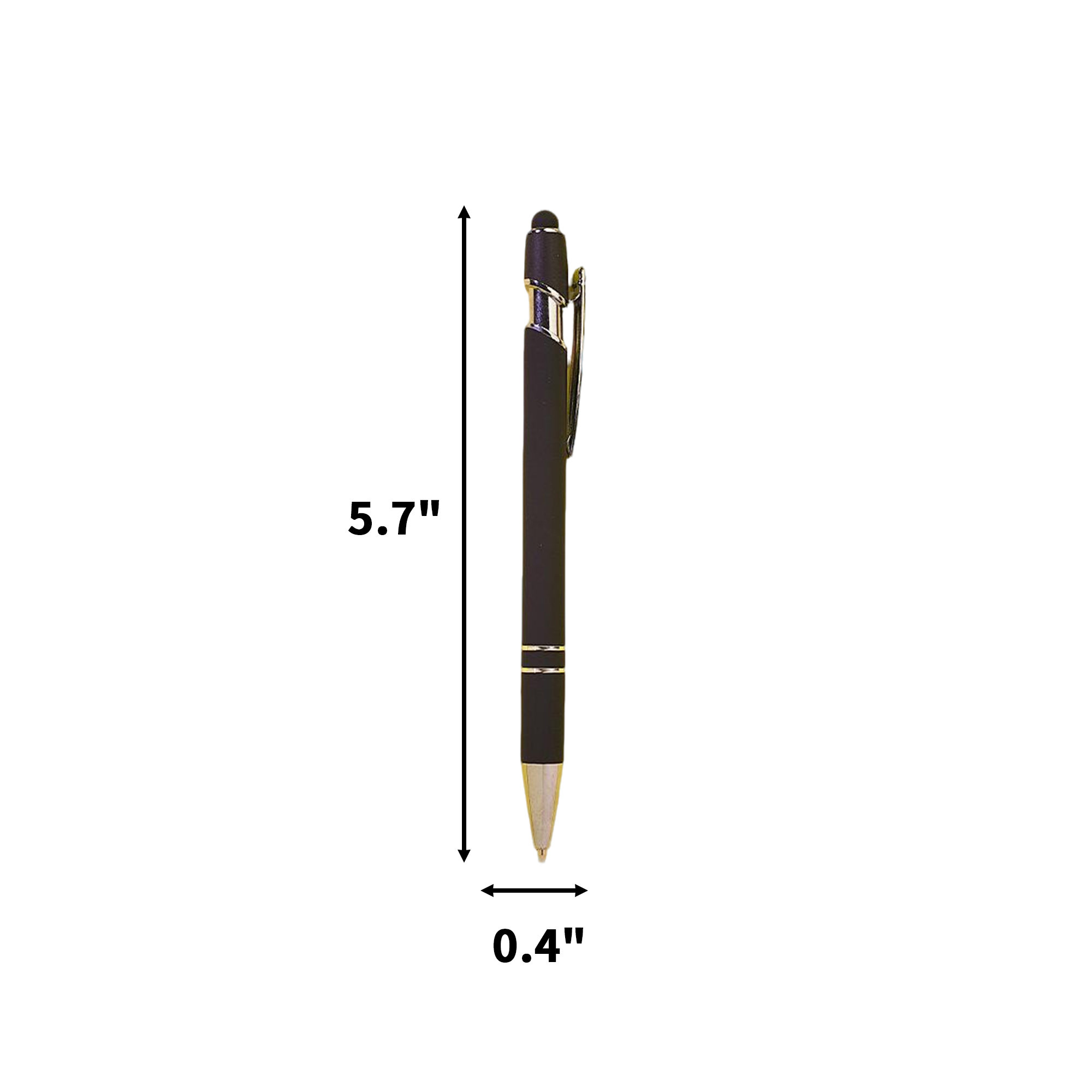 Retractable Aluminum Stylus Ballpoint Pen 19