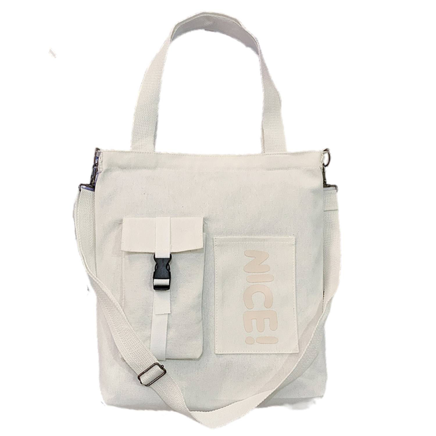 Canvas Tote Crossbody Bag for Students 6
