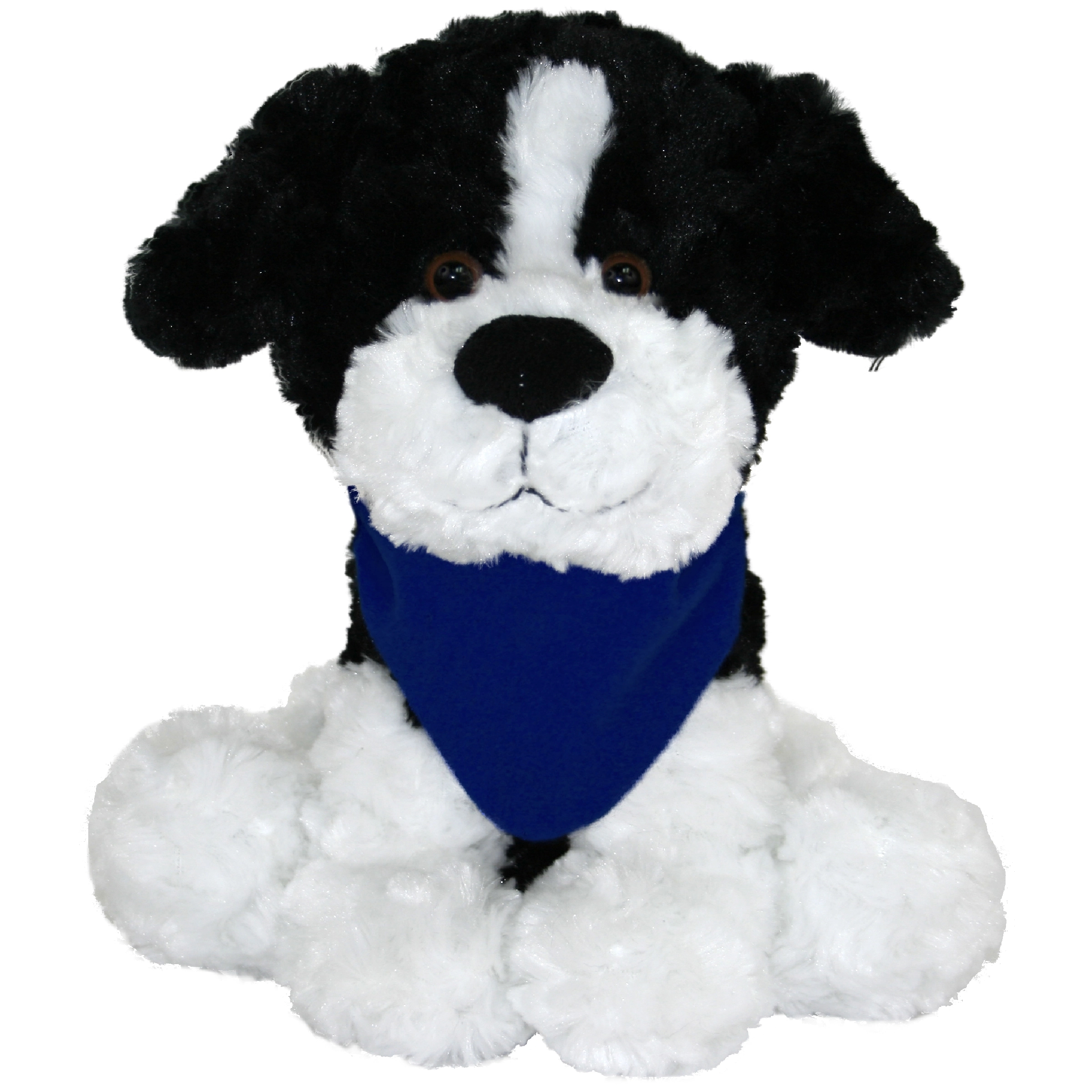 10" Large Sitting Dog - Black & White 7