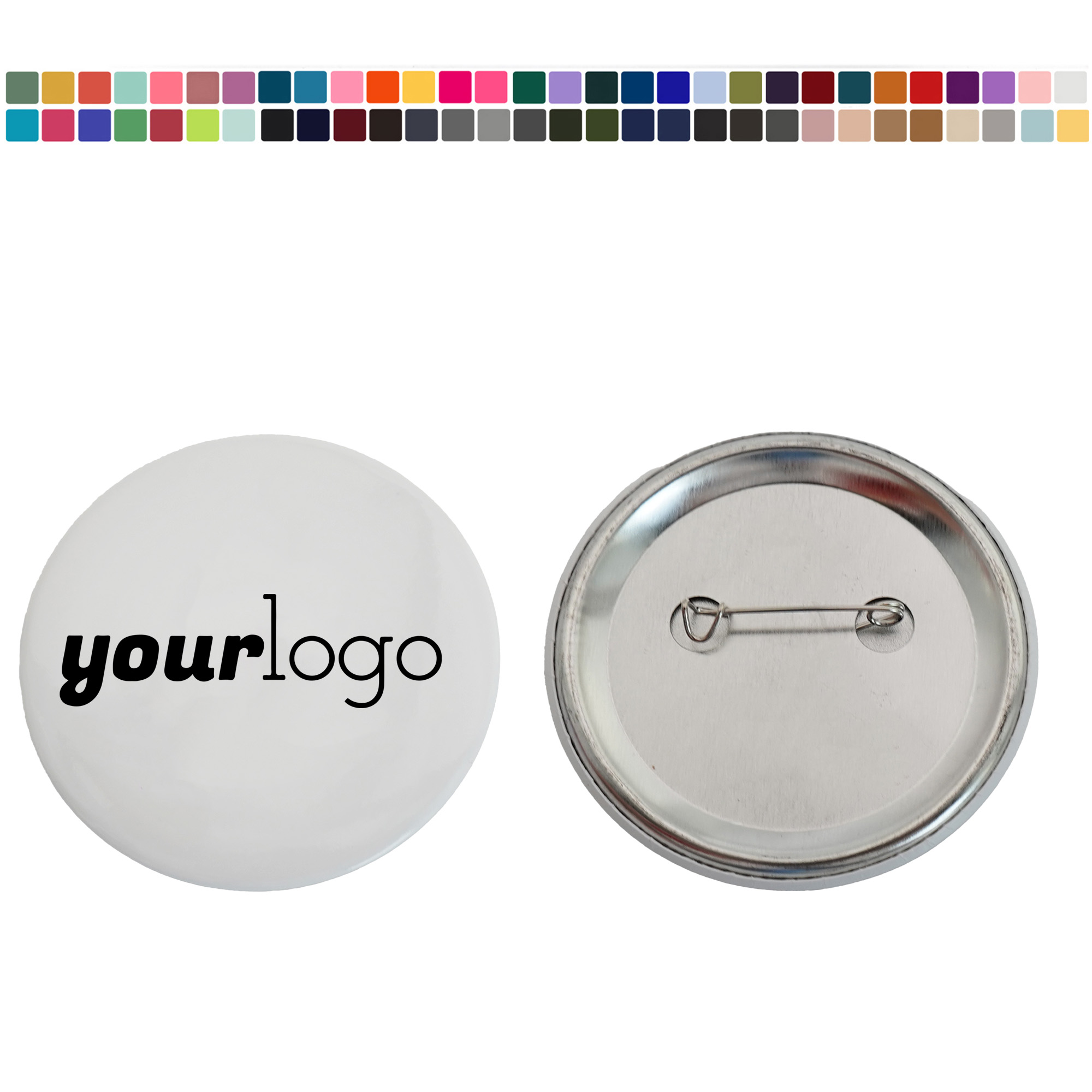 Blank Round Tinplate Brooch Pins for Custom Design 2