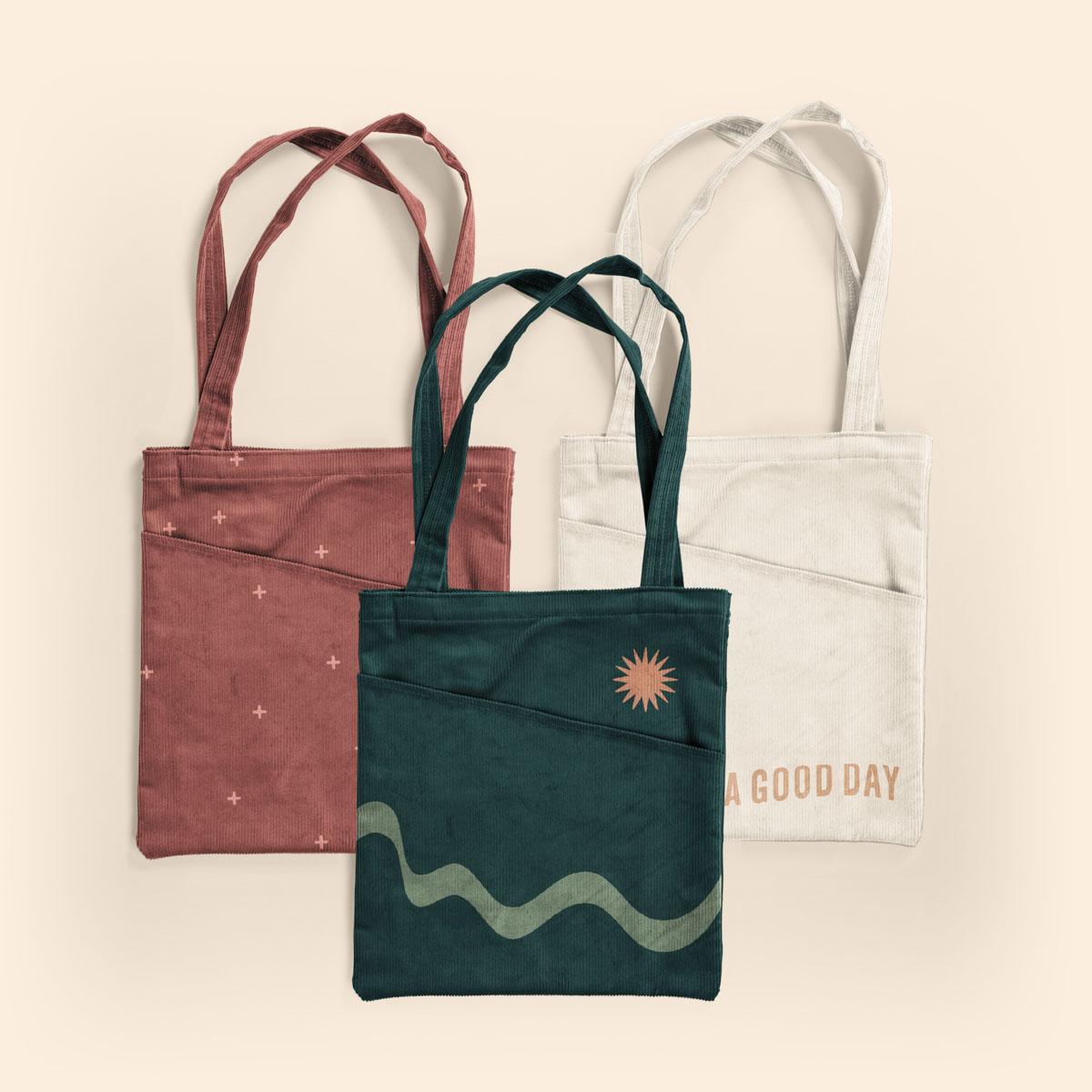 Main Squeeze Peek-A-Boo - Corduroy, custom tote bag with logo imprint 2