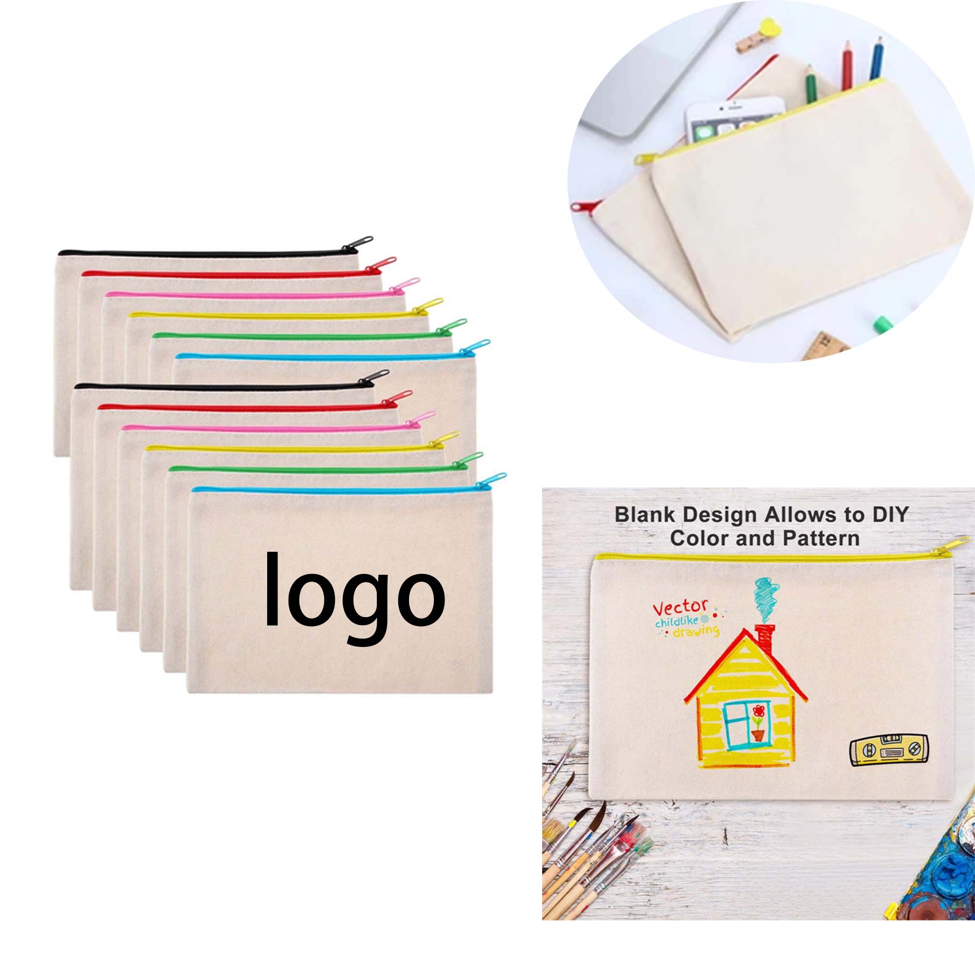 School Canvas Pencil Case 4