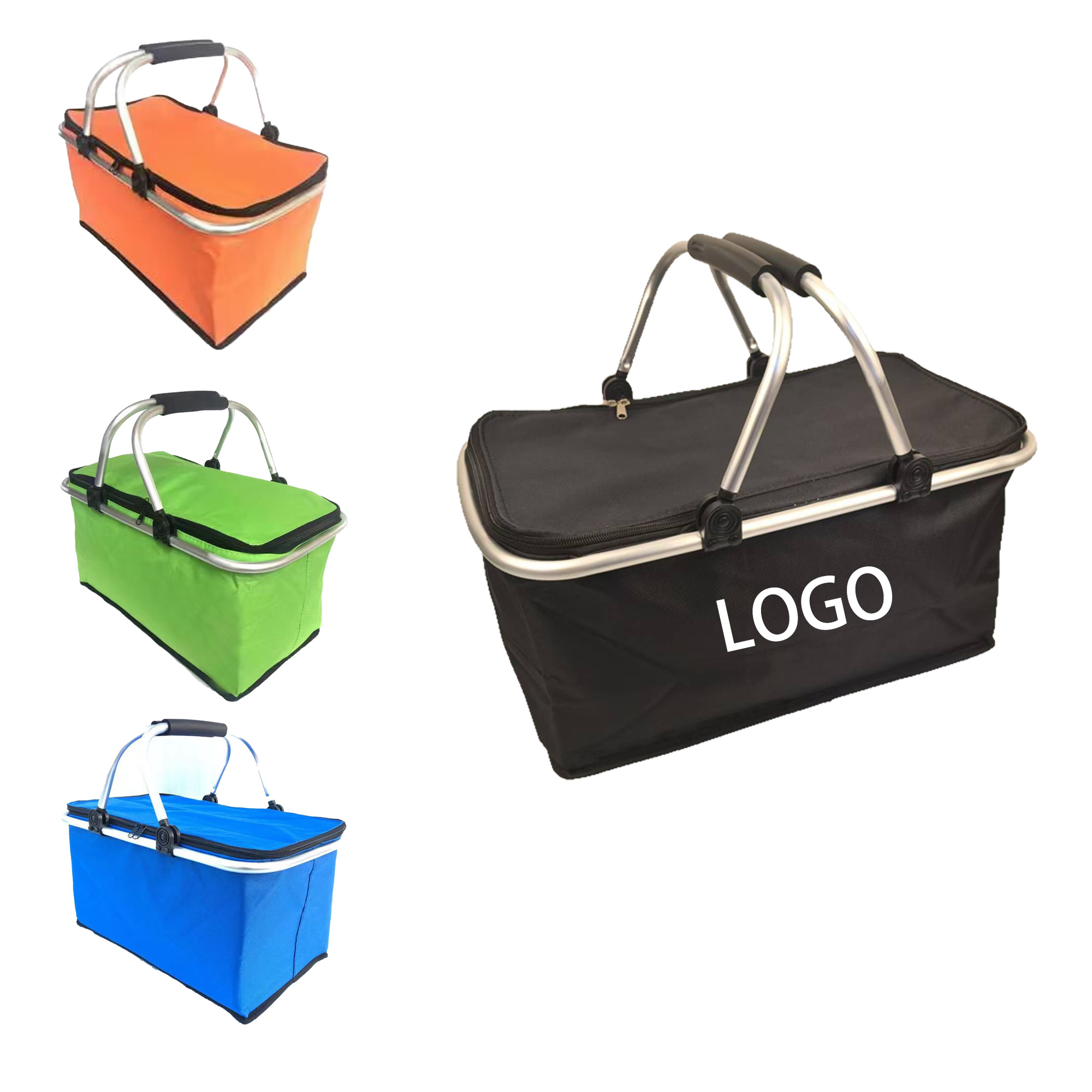 Collapsible Insulated Camping Basket Durable Oxford Fabric 2