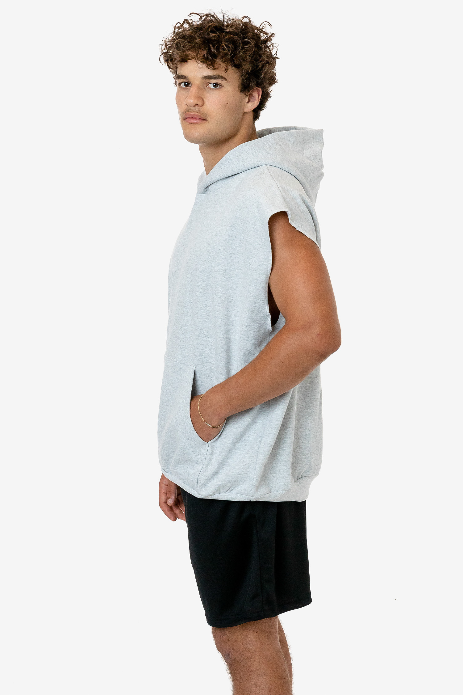14 OZ SLEEVELESS HOOD PULLOVER 7