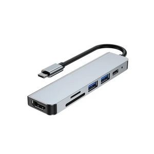 6 in 1 USB C Multiport Adapter with HDMI 2