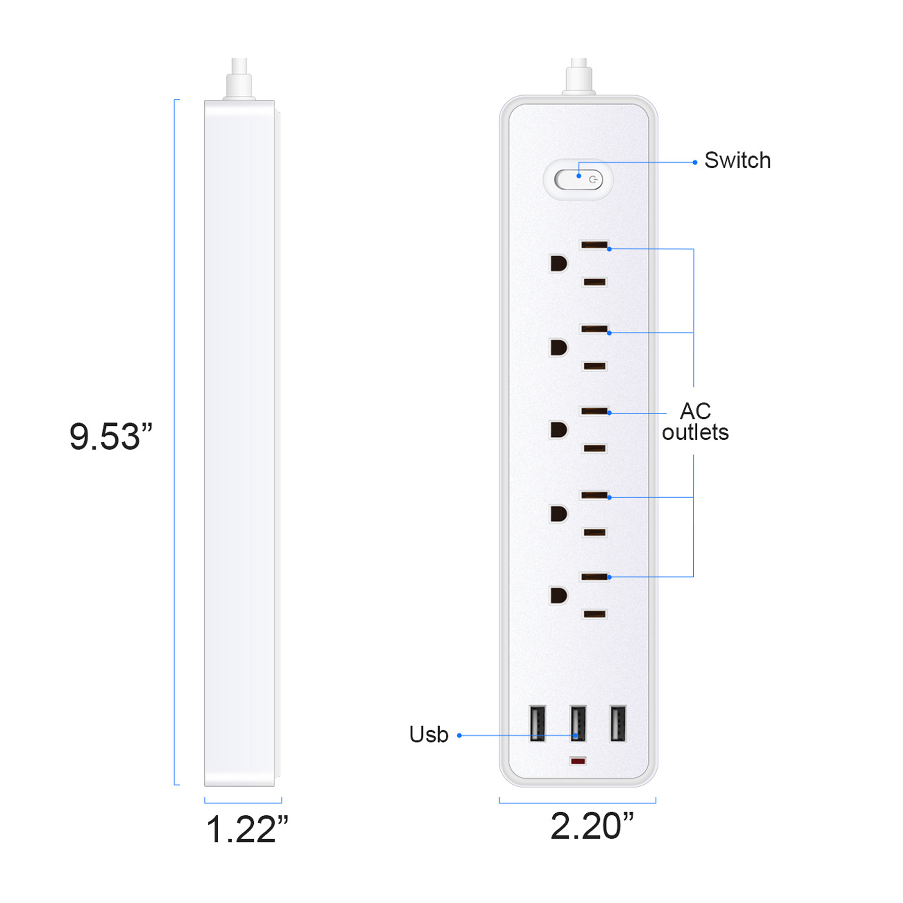 4-Outlet Power Strip 3