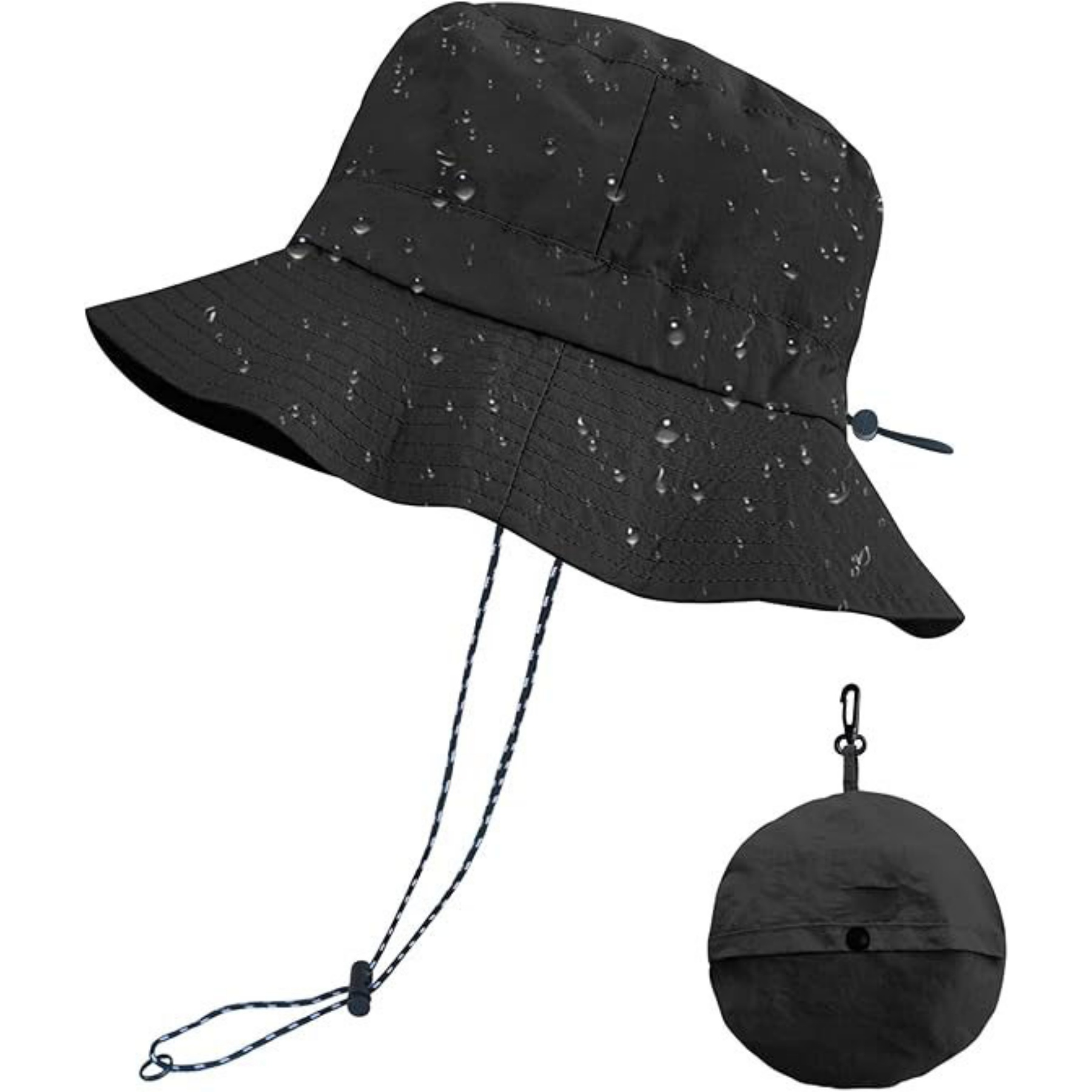 Detachable Quick Dry Waterproof Sun Bucket Hat 10