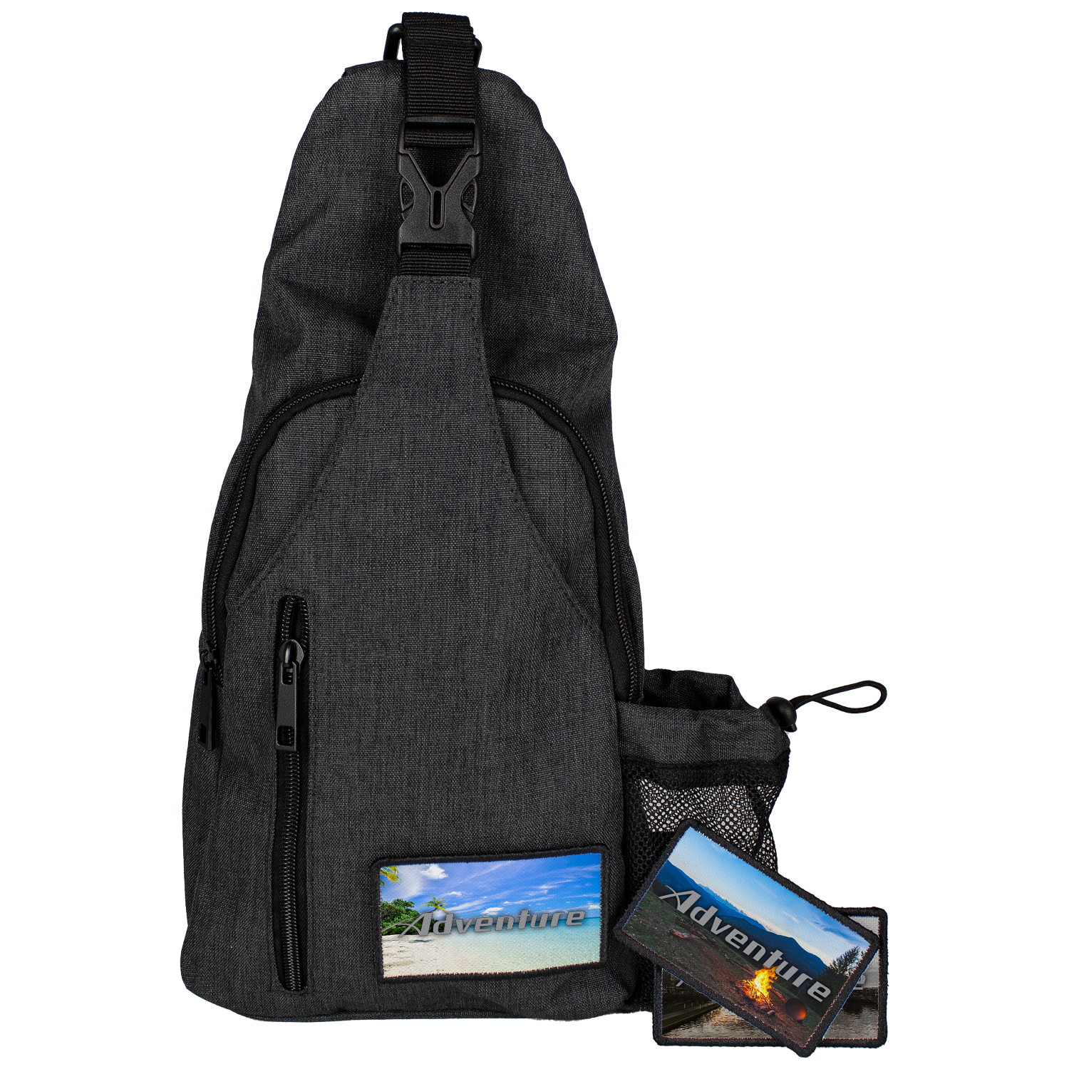 Sling Crossbody Bag with 3 patches 2