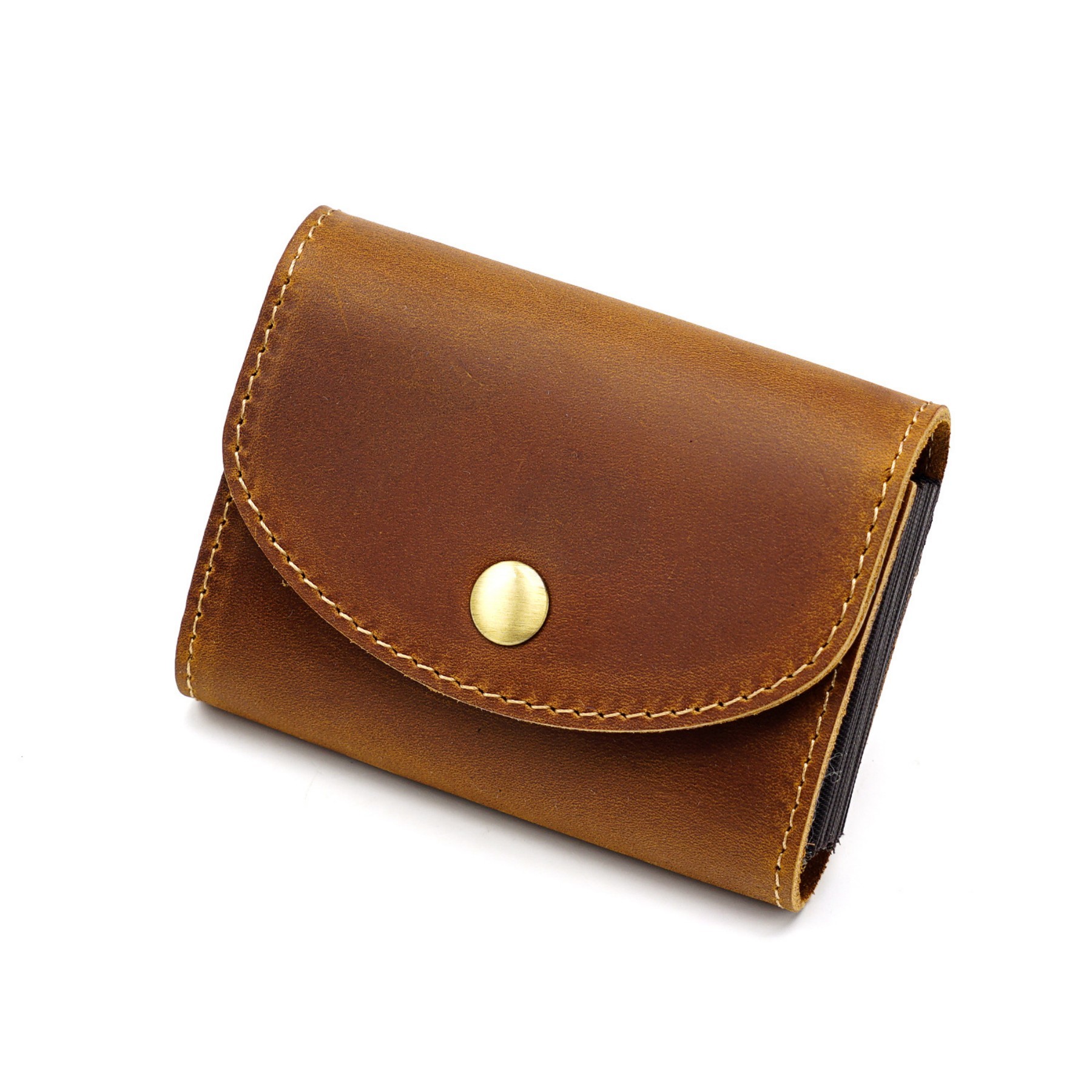 Cowhide Accordion Card Holder 6
