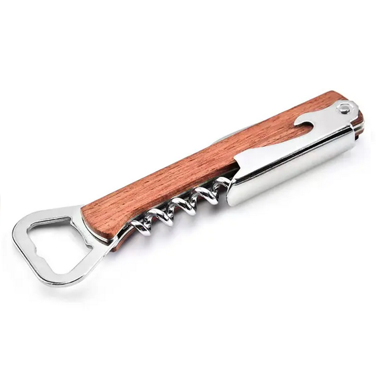 Multi-Function Wooden Corkscrew Bar Tool Opener 6