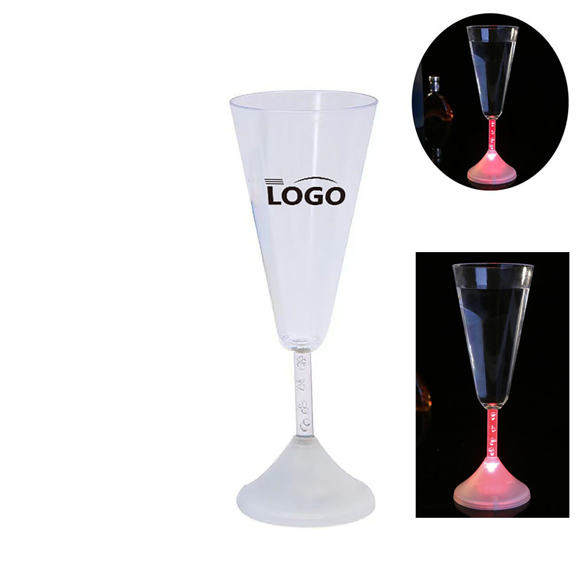 Lite up champagne Glass 2