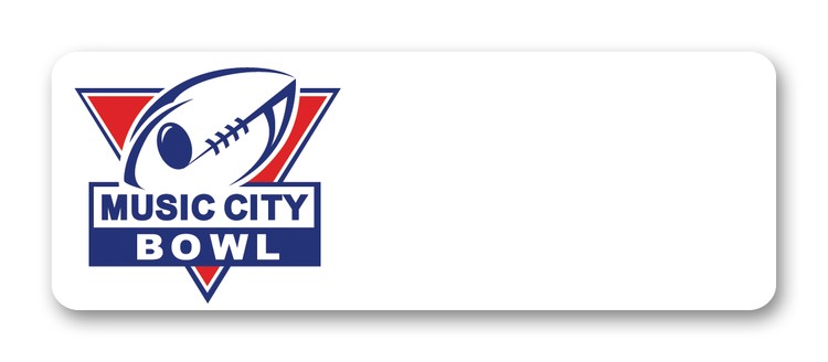 Screen Printed Poly Name Badge (1.25"X3.5") Rectangle