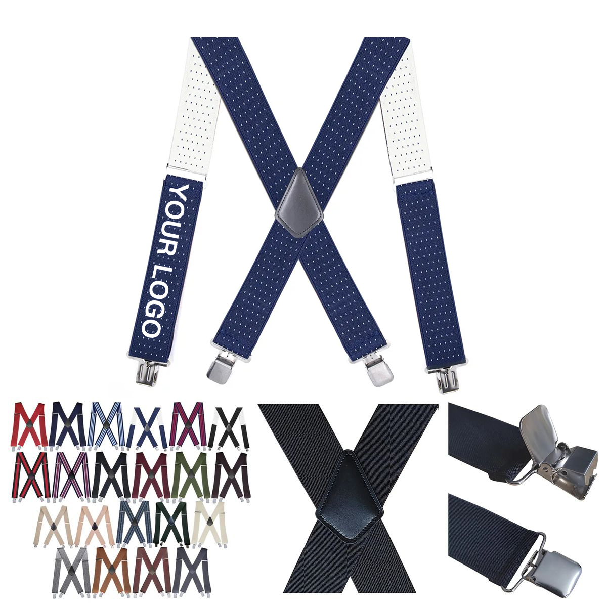 Heavy Duty X Back Suspenders for Pants or Jeans 22