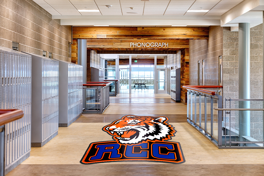 Digiprint HD Recycled PET Custom Shapes Logo Mat (3'x10') 3