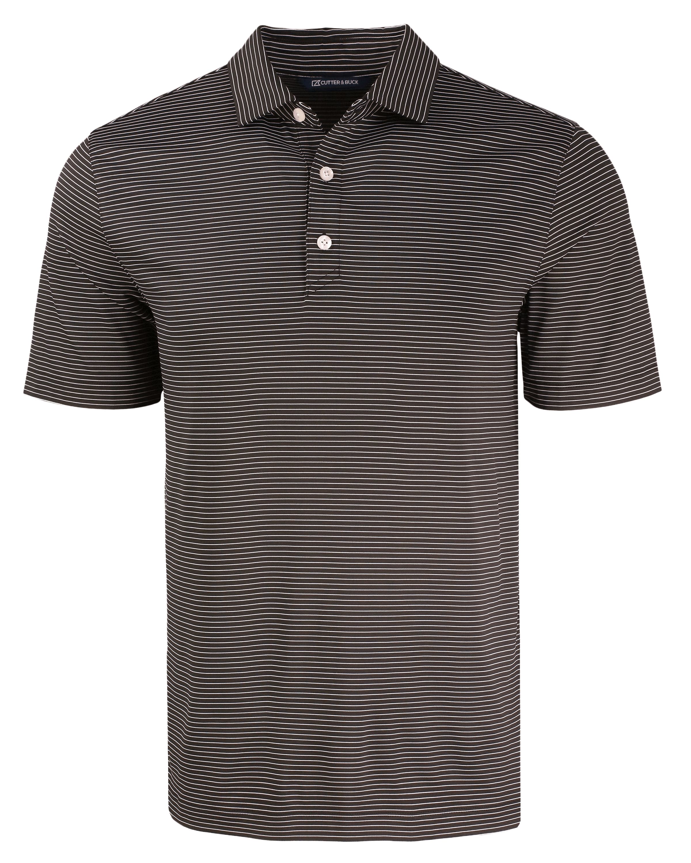 Cutter & Buck Forge Recycled Fine Line Stripe Four-Way Stretch Mens Polo 14