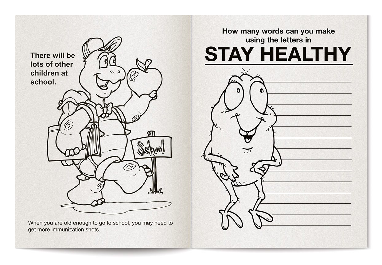 COLORING BOOK - Learn About Immunization Coloring & Activity Book 4
