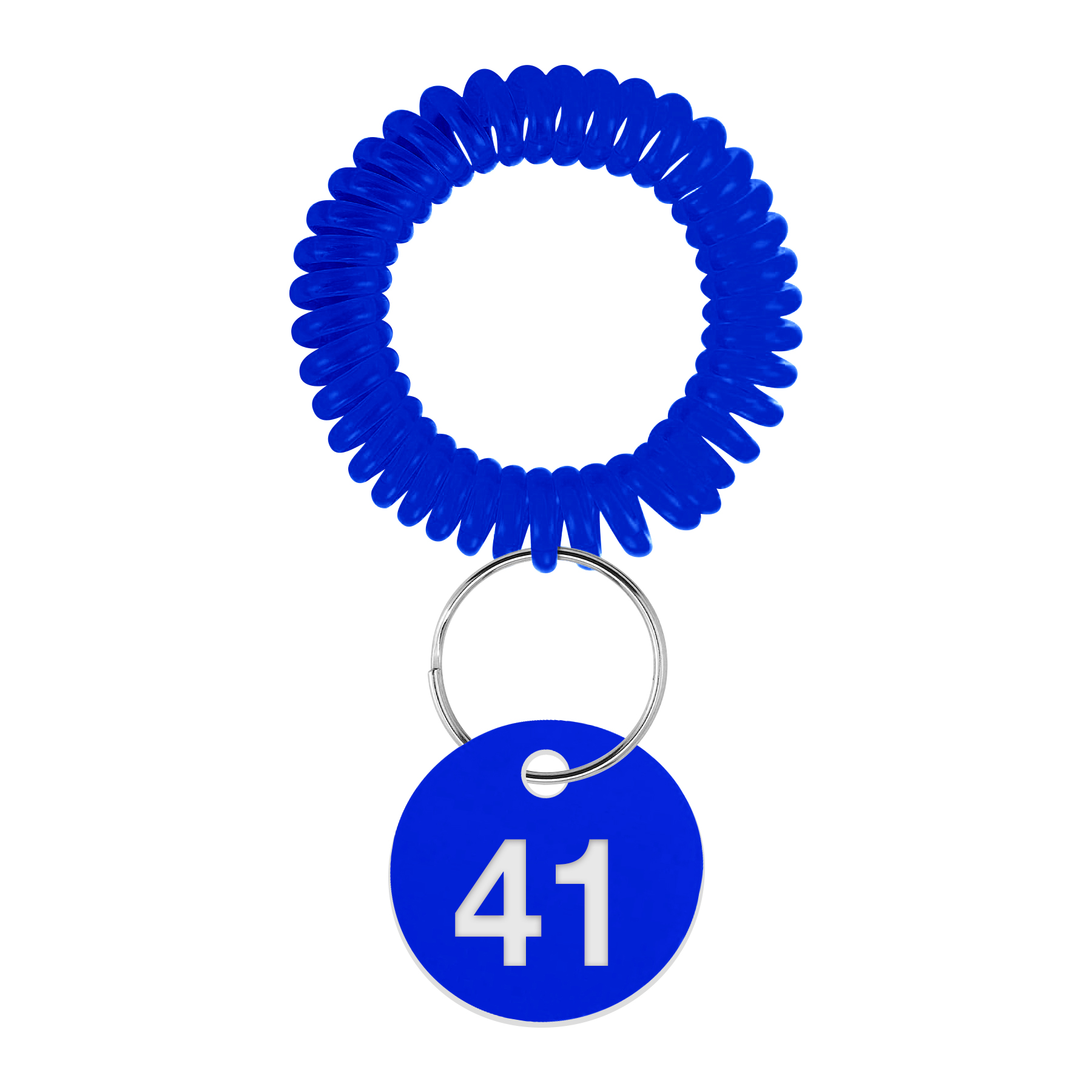 EVA Plastic Spring Number Plate Keychain 1