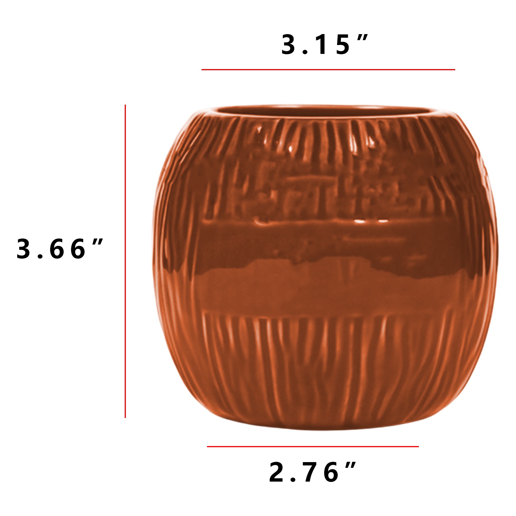 Ceramic Hawaiian Wine Glass 5